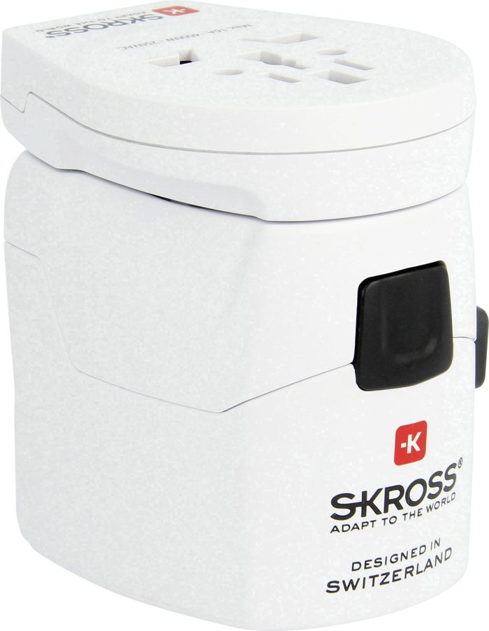 Reisstekker 2-in-1 Wereld Pro USB SKROSS