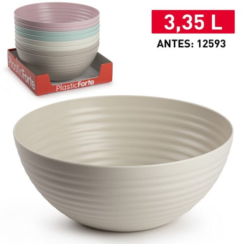 Saladeschaal kunststof pastel 3,35L