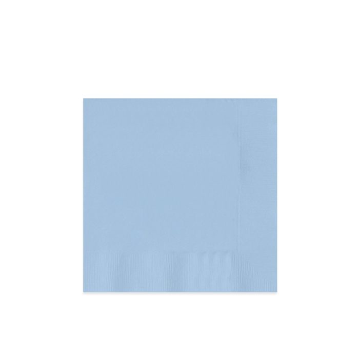 Servetten pastelblauw 25x25cm 50st