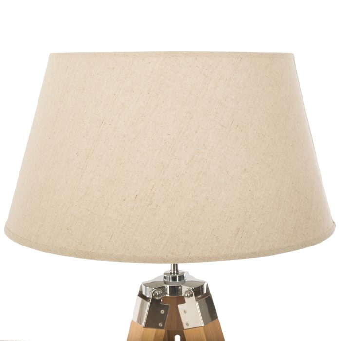 Staande lamp met driepootstatief creme