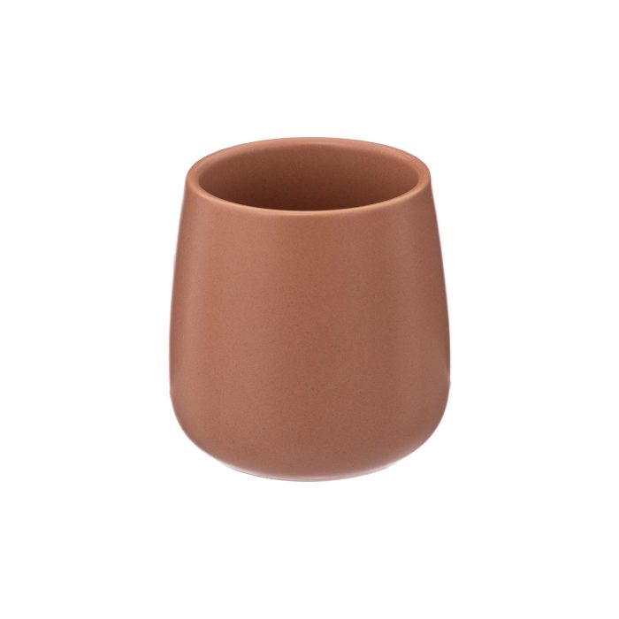 Theepot met 2 mokken set terracotta