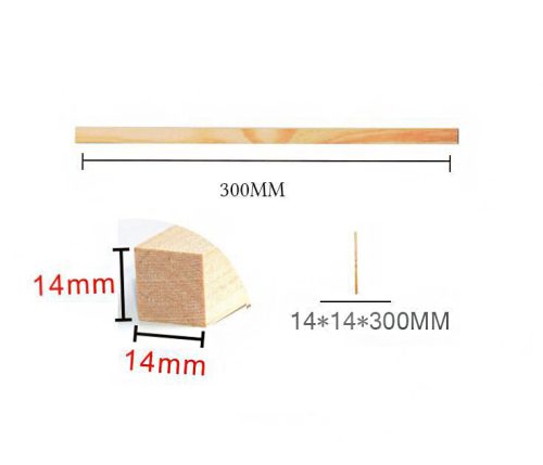 Vierkante houten knutselstokjes 14*14*300mm