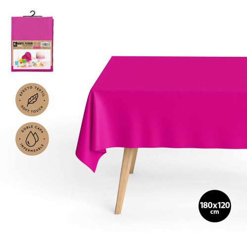 Waterdicht tafelkleed fuchsia 1,8*1,2m