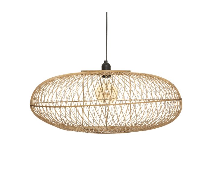 Hanglamp bamboe “Loren” naturel D60*25cm