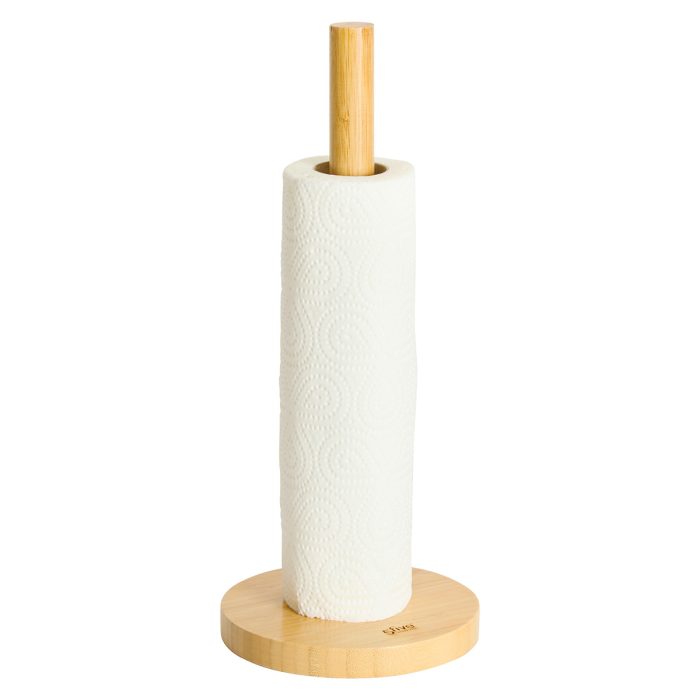 Keukenrolhouder bamboe naturel