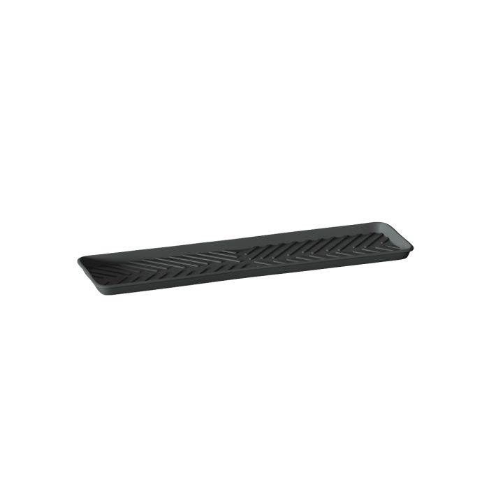 Afdruipmat antraciet rubber 40x10x13cm