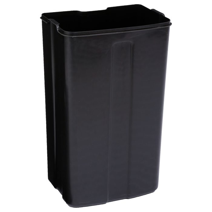 Afvalemmer metaal zwart 30L