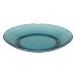 Bord kunststof blauw 27cm