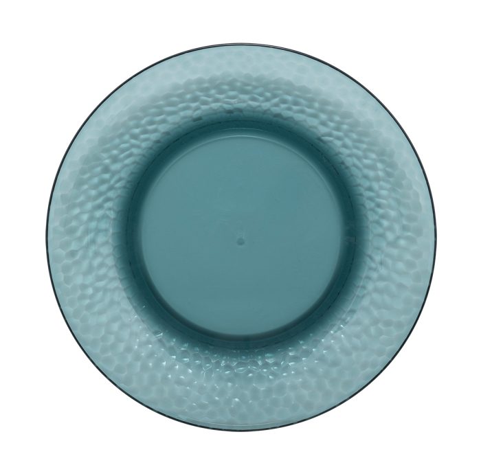 Bord kunststof blauw 27cm