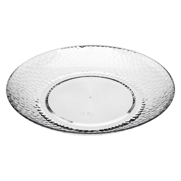 Bord kunststof transparant 27cm