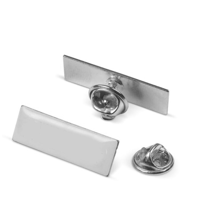 Brochespeld set (met pin) zilver D8*4,5mm