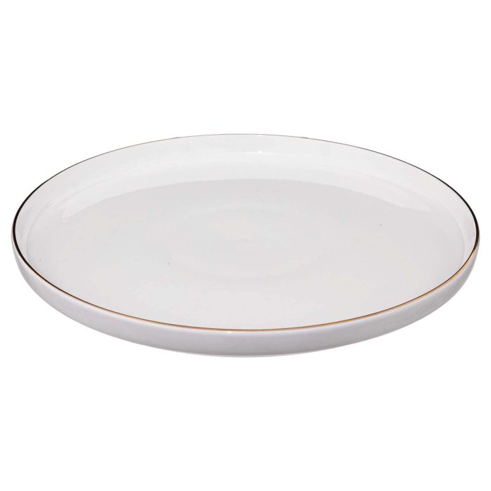 Dinerbord porselein wit D27cm