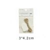 Etiketten karton wit 3*4,2cm-12st