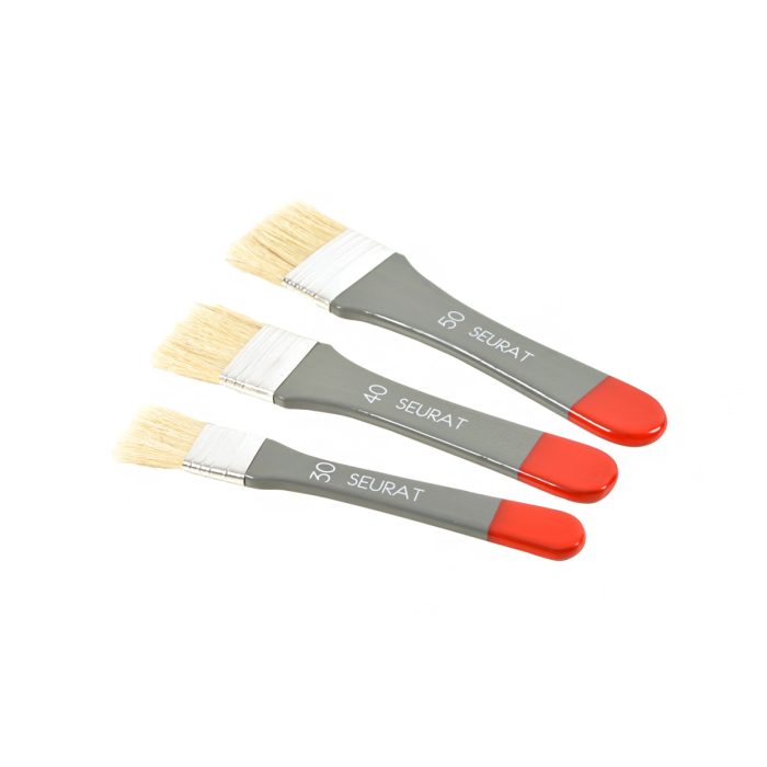 Gesso kwasten varkenshaar 3-dlg