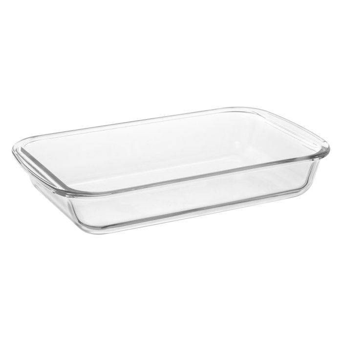 Glazen ovenschaal met deksel 30*18*5cm