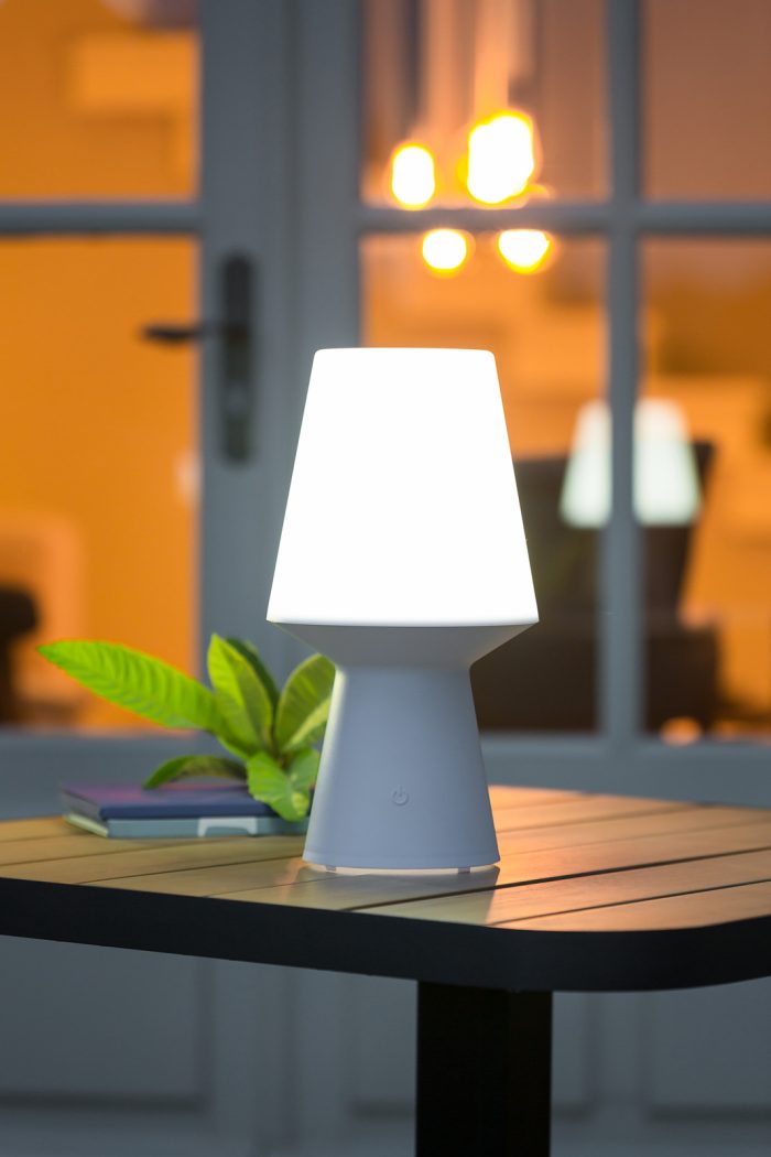 Led buiten tafellamp wit H23cm