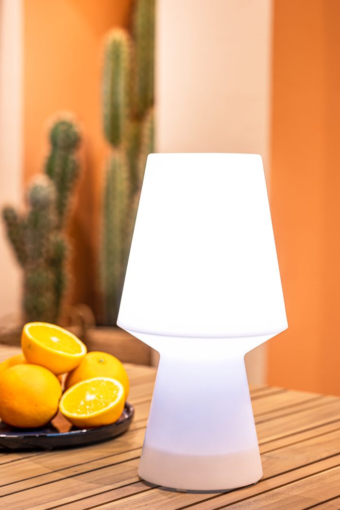 Led buiten tafellamp wit H23cm