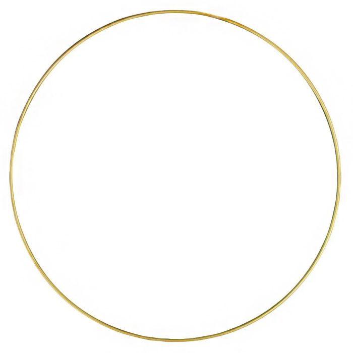 Ring metaal goud extra dik D30cm dikte 4mm
