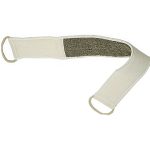 Rug massage scrubband ramie taupe/crème