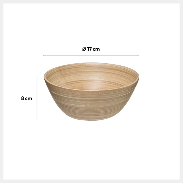 Schaal bamboe handgemaakt D17cm