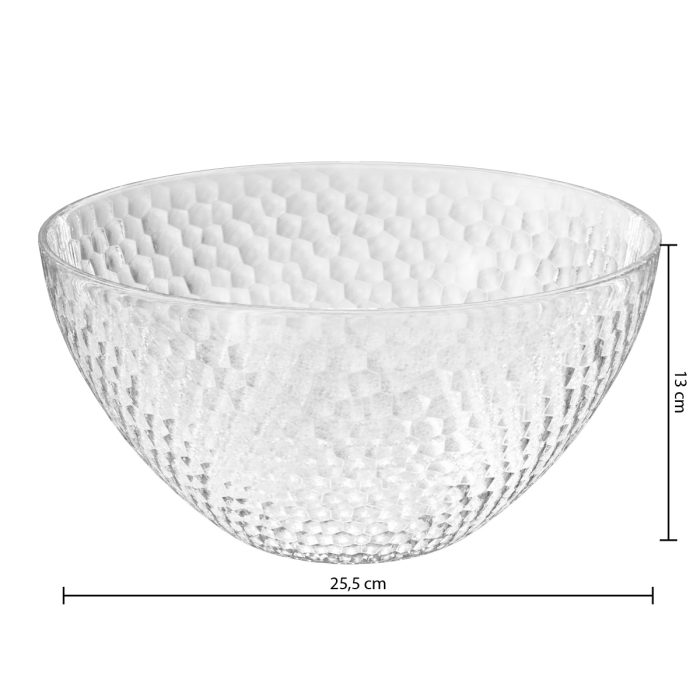 Slakom kunststof transparant D25cm c.a.4L