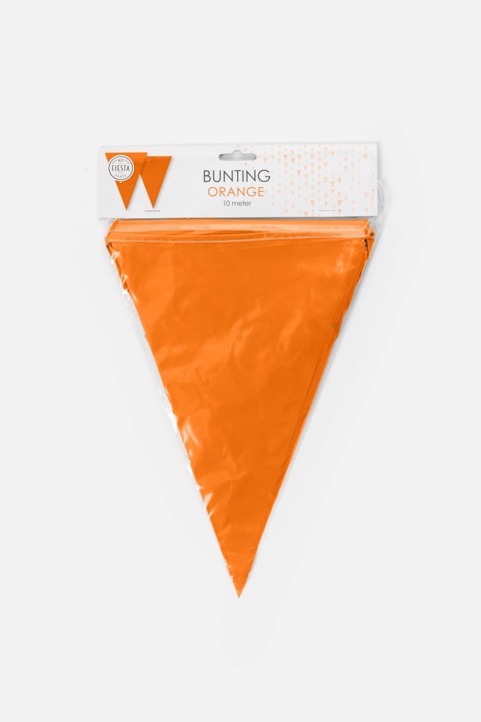 Vlaggenlijn oranje kunststof 10m