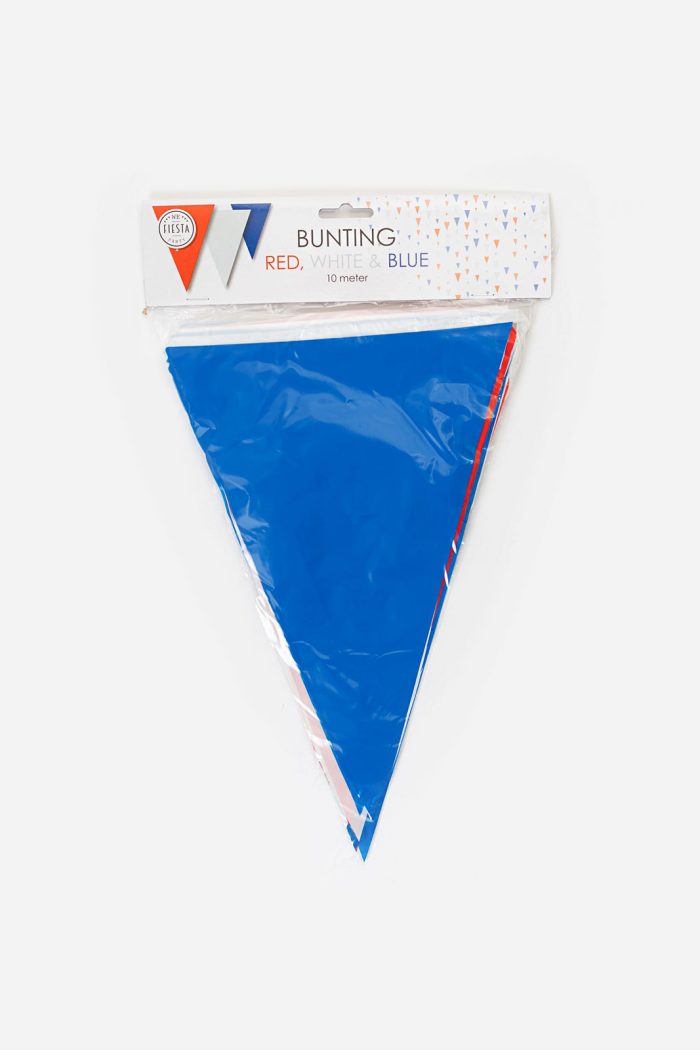 Vlaggenlijn rood-wit-blauw kunststof 10m