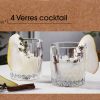 Whiskyglas laag 240ml 4-stuks