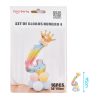 Ballonnenset regenboog 16-delig Cijfer 4