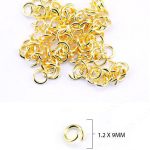 Buigringen goud D9*1,2mm-c.a.90st