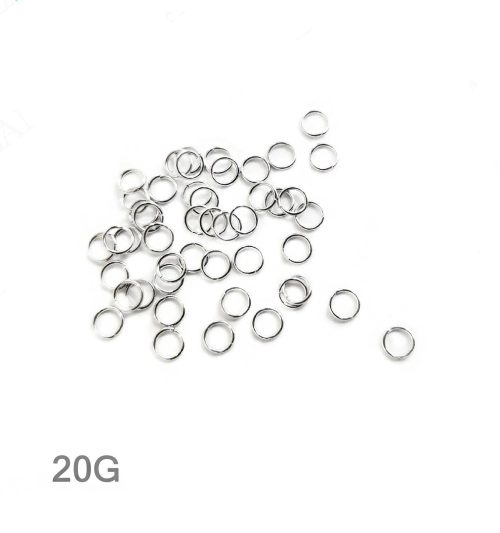 Buigringen zilver D10*1mm-c.a.150st