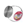 Glazen snoeppot 650ml metalen deksel