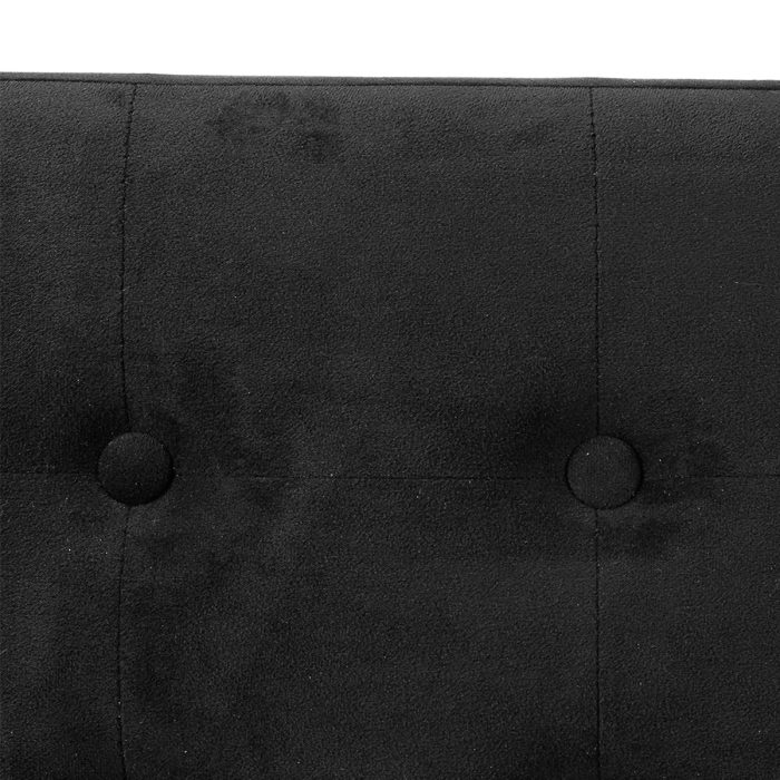Grote poef met bergruimte zwart 76,5*38*38cm