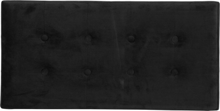 Grote poef met bergruimte zwart 76,5*38*38cm