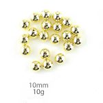 Kralen goud 10mm c.a.19st