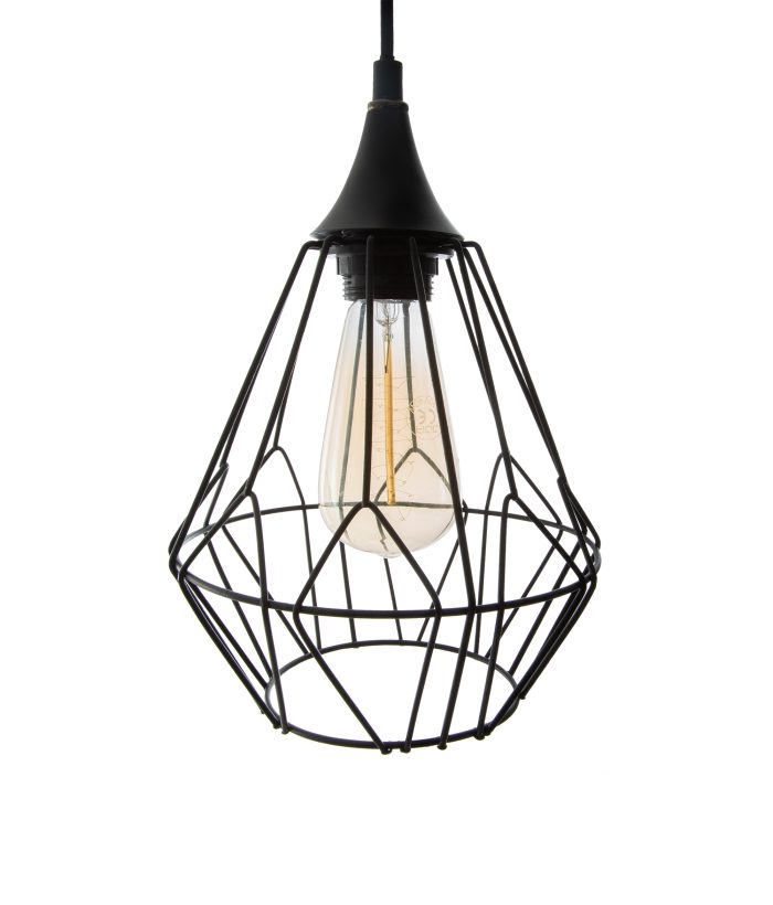 Metalen hanglamp "Kaore" zwart 3 lichts