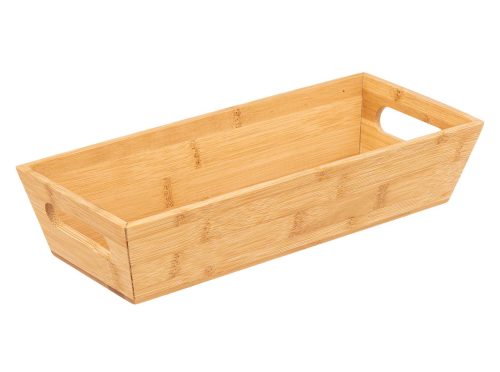 Opbergbak brood bamboe met handvat 33x14cm