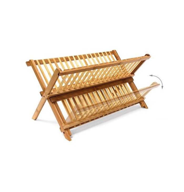 Opklapbare bamboe afdruiprek 42cm