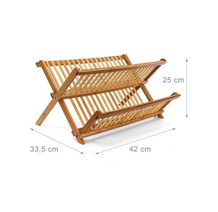 Opklapbare bamboe afdruiprek 42cm