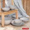 Schaal kunststof taupe D19cm