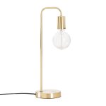 Vintage metalen tafellamp "Keli" goud H45cm