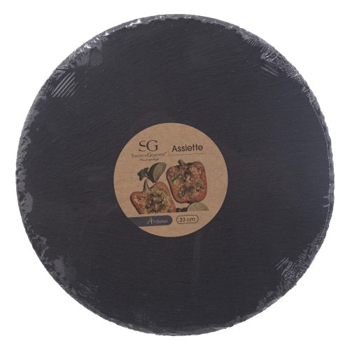 Leisteen serveerplank rond D32cm
