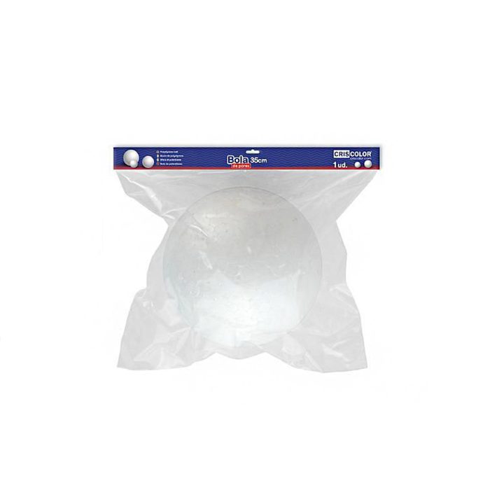 Holle piepschuim bal wit 35cm