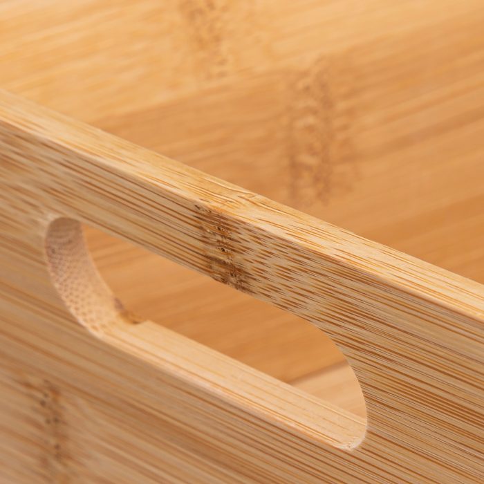 Opbergbak brood bamboe met handvat 23x16cm