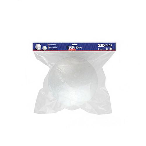 Piepschuim bal wit 25cm