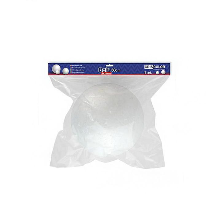 Piepschuim bal wit 25cm