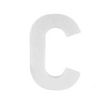 Piepschuim letter C 30cm
