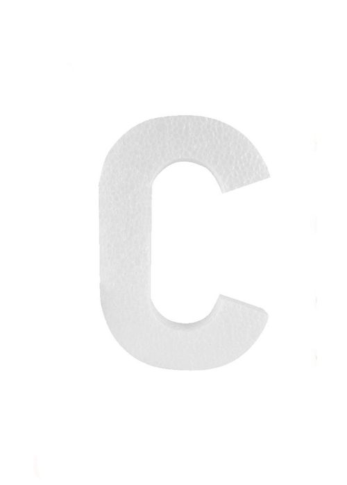 Piepschuim letter C 30cm