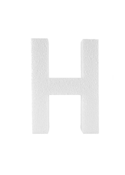 Piepschuim letter H 30cm