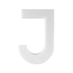 Piepschuim letter J 30cm
